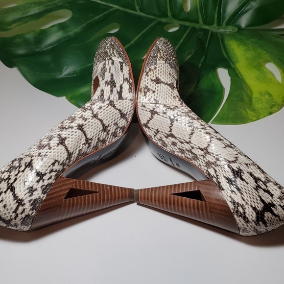 MODERN VINTAGE Python Snake RAPHIE Heel 7.5 - Picture 6 of 8
